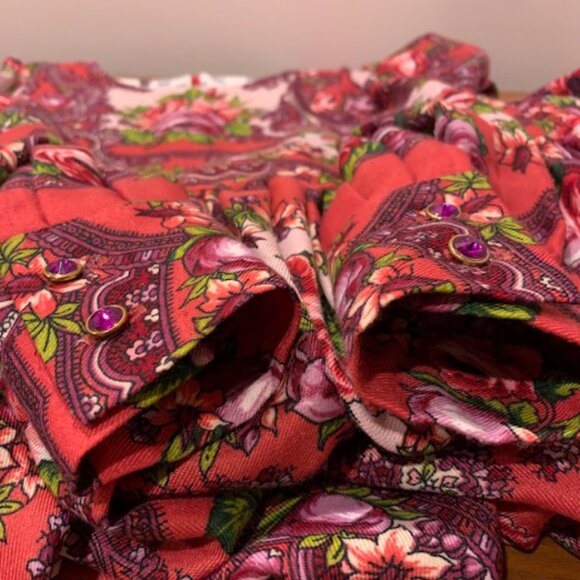 Bohemian Long Sleeve Dress - Picture 4 of 10